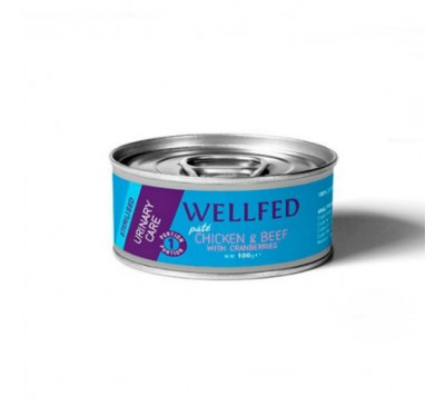 Wellfed urinary chicken & beef with cranberries 100GR
